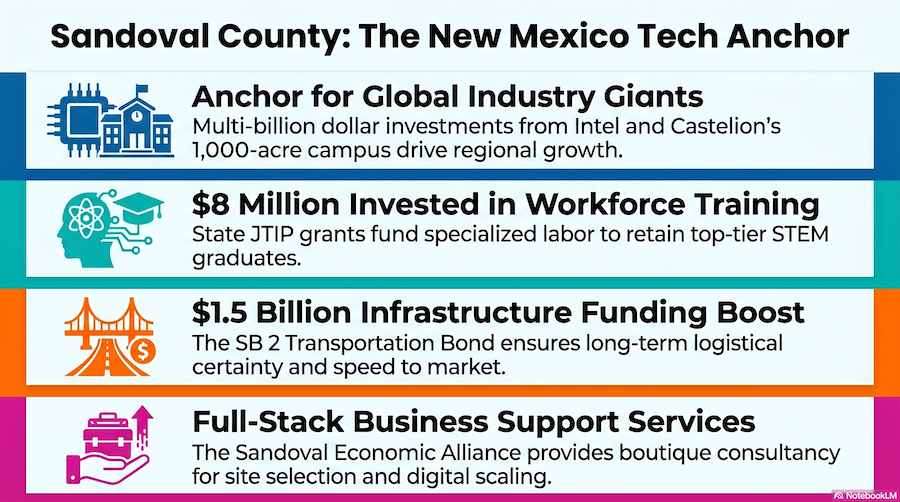New Mexico Tech Corridor: Why the Future of Advanced Manufacturing is Anchoring in Sandoval County new mexico tech corridor