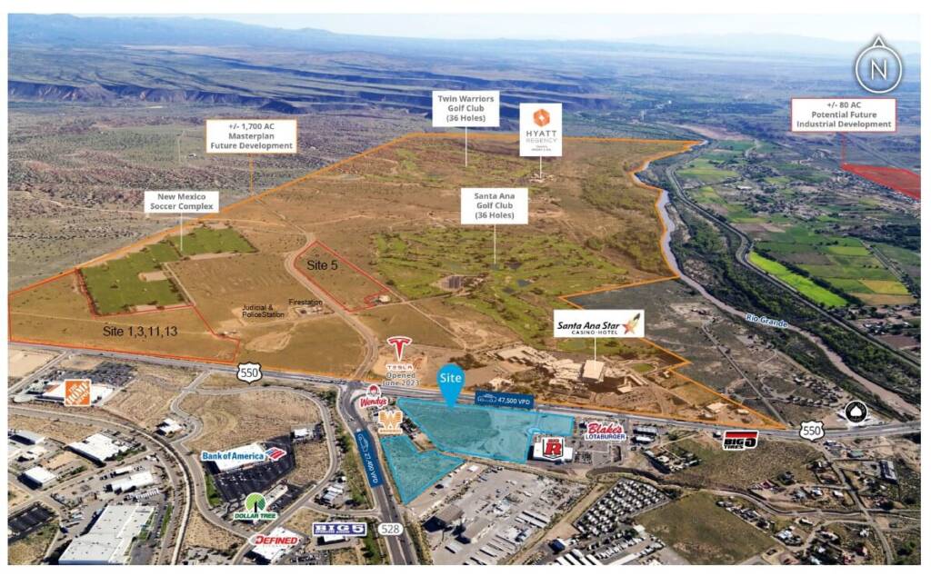 Commercial Development Sandoval County: How Tamaya Ventures Sites Accelerate Speed-to-Market Tamaya Ventures site readiness aerial view